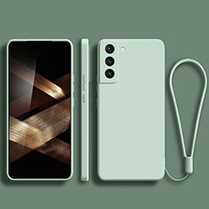 Silikon Hülle Handyhülle Ultra Dünn Flexible Schutzhülle 360 Grad Ganzkörper Tasche für Samsung Galaxy S24 Plus 5G Minzgrün