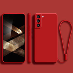 Silikon Hülle Handyhülle Ultra Dünn Flexible Schutzhülle 360 Grad Ganzkörper Tasche für Samsung Galaxy S24 Plus 5G Rot