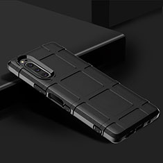 Silikon Hülle Handyhülle Ultra Dünn Flexible Schutzhülle 360 Grad Ganzkörper Tasche für Sony Xperia 5 Schwarz