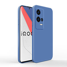 Silikon Hülle Handyhülle Ultra Dünn Flexible Schutzhülle 360 Grad Ganzkörper Tasche für Vivo iQOO 8 5G Blau