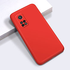 Silikon Hülle Handyhülle Ultra Dünn Flexible Schutzhülle 360 Grad Ganzkörper Tasche für Xiaomi Mi 10T 5G Rot