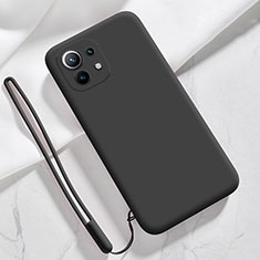 Silikon Hülle Handyhülle Ultra Dünn Flexible Schutzhülle 360 Grad Ganzkörper Tasche für Xiaomi Mi 11 Lite 4G Schwarz