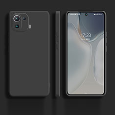 Silikon Hülle Handyhülle Ultra Dünn Flexible Schutzhülle 360 Grad Ganzkörper Tasche für Xiaomi Mi 11 Pro 5G Schwarz