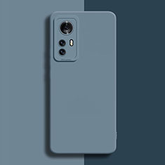 Silikon Hülle Handyhülle Ultra Dünn Flexible Schutzhülle 360 Grad Ganzkörper Tasche für Xiaomi Mi 12 5G Lavendel Grau