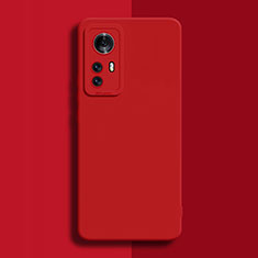 Silikon Hülle Handyhülle Ultra Dünn Flexible Schutzhülle 360 Grad Ganzkörper Tasche für Xiaomi Mi 12S 5G Rot