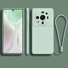 Silikon Hülle Handyhülle Ultra Dünn Flexible Schutzhülle 360 Grad Ganzkörper Tasche für Xiaomi Mi 12S Ultra 5G Minzgrün