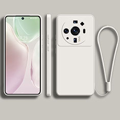Silikon Hülle Handyhülle Ultra Dünn Flexible Schutzhülle 360 Grad Ganzkörper Tasche für Xiaomi Mi 12S Ultra 5G Weiß