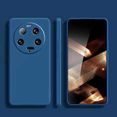 Silikon Hülle Handyhülle Ultra Dünn Flexible Schutzhülle 360 Grad Ganzkörper Tasche für Xiaomi Mi 13 Ultra 5G Blau
