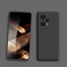 Silikon Hülle Handyhülle Ultra Dünn Flexible Schutzhülle 360 Grad Ganzkörper Tasche für Xiaomi Poco F5 5G Schwarz