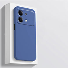 Silikon Hülle Handyhülle Ultra Dünn Flexible Schutzhülle 360 Grad Ganzkörper Tasche für Xiaomi Redmi Note 13R Pro 5G Blau