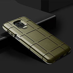 Silikon Hülle Handyhülle Ultra Dünn Flexible Schutzhülle 360 Grad Ganzkörper Tasche für Xiaomi Redmi Note 9 Pro Grün