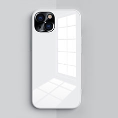 Silikon Hülle Handyhülle Ultra Dünn Flexible Schutzhülle 360 Grad Ganzkörper Tasche G01 für Apple iPhone 13 Mini Weiß