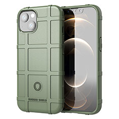 Silikon Hülle Handyhülle Ultra Dünn Flexible Schutzhülle 360 Grad Ganzkörper Tasche G05 für Apple iPhone 13 Mini Grün