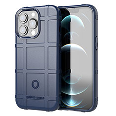 Silikon Hülle Handyhülle Ultra Dünn Flexible Schutzhülle 360 Grad Ganzkörper Tasche G05 für Apple iPhone 13 Pro Blau