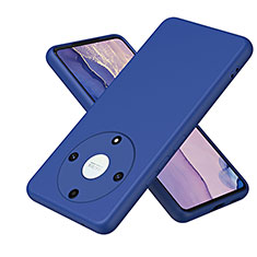 Silikon Hülle Handyhülle Ultra Dünn Flexible Schutzhülle 360 Grad Ganzkörper Tasche H01P für Huawei Honor Magic5 Lite 5G Blau