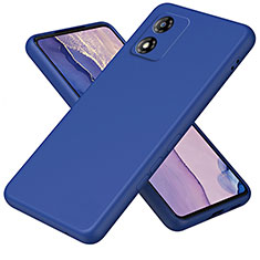 Silikon Hülle Handyhülle Ultra Dünn Flexible Schutzhülle 360 Grad Ganzkörper Tasche H01P für Motorola Moto E13 Blau