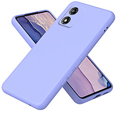 Silikon Hülle Handyhülle Ultra Dünn Flexible Schutzhülle 360 Grad Ganzkörper Tasche H01P für Motorola Moto E13 Violett