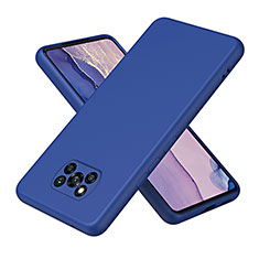 Silikon Hülle Handyhülle Ultra Dünn Flexible Schutzhülle 360 Grad Ganzkörper Tasche H01P für Xiaomi Poco X3 NFC Blau