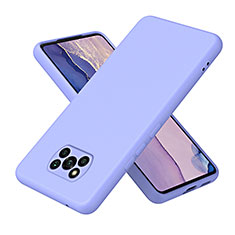 Silikon Hülle Handyhülle Ultra Dünn Flexible Schutzhülle 360 Grad Ganzkörper Tasche H01P für Xiaomi Poco X3 NFC Violett