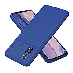 Silikon Hülle Handyhülle Ultra Dünn Flexible Schutzhülle 360 Grad Ganzkörper Tasche H01P für Xiaomi Poco X4 Pro 5G Blau