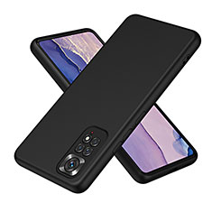 Silikon Hülle Handyhülle Ultra Dünn Flexible Schutzhülle 360 Grad Ganzkörper Tasche H01P für Xiaomi Redmi Note 11 Pro 4G Schwarz
