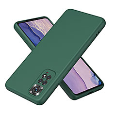 Silikon Hülle Handyhülle Ultra Dünn Flexible Schutzhülle 360 Grad Ganzkörper Tasche H01P für Xiaomi Redmi Note 11S 4G Grün