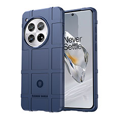Silikon Hülle Handyhülle Ultra Dünn Flexible Schutzhülle 360 Grad Ganzkörper Tasche J01S für OnePlus 12 5G Blau