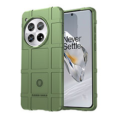Silikon Hülle Handyhülle Ultra Dünn Flexible Schutzhülle 360 Grad Ganzkörper Tasche J01S für OnePlus 12R 5G Grün