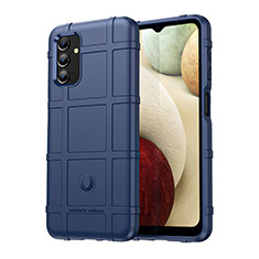 Silikon Hülle Handyhülle Ultra Dünn Flexible Schutzhülle 360 Grad Ganzkörper Tasche J01S für Samsung Galaxy A04s Blau