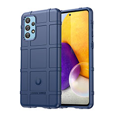 Silikon Hülle Handyhülle Ultra Dünn Flexible Schutzhülle 360 Grad Ganzkörper Tasche J01S für Samsung Galaxy A73 5G Blau