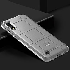 Silikon Hülle Handyhülle Ultra Dünn Flexible Schutzhülle 360 Grad Ganzkörper Tasche J01S für Samsung Galaxy M10 Grau