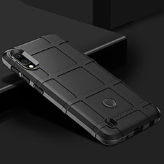 Silikon Hülle Handyhülle Ultra Dünn Flexible Schutzhülle 360 Grad Ganzkörper Tasche J01S für Samsung Galaxy M10 Schwarz
