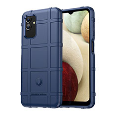 Silikon Hülle Handyhülle Ultra Dünn Flexible Schutzhülle 360 Grad Ganzkörper Tasche J01S für Samsung Galaxy M13 5G Blau