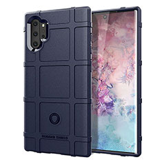 Silikon Hülle Handyhülle Ultra Dünn Flexible Schutzhülle 360 Grad Ganzkörper Tasche J01S für Samsung Galaxy Note 10 Plus 5G Blau