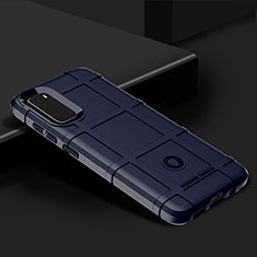 Silikon Hülle Handyhülle Ultra Dünn Flexible Schutzhülle 360 Grad Ganzkörper Tasche J01S für Samsung Galaxy S20 Blau