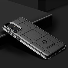 Silikon Hülle Handyhülle Ultra Dünn Flexible Schutzhülle 360 Grad Ganzkörper Tasche J01S für Samsung Galaxy S20 Plus 5G Schwarz