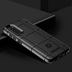 Silikon Hülle Handyhülle Ultra Dünn Flexible Schutzhülle 360 Grad Ganzkörper Tasche J01S für Samsung Galaxy S20 Schwarz