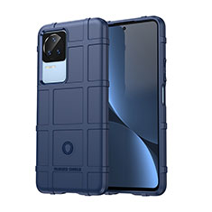 Silikon Hülle Handyhülle Ultra Dünn Flexible Schutzhülle 360 Grad Ganzkörper Tasche J01S für Xiaomi Poco F4 5G Blau