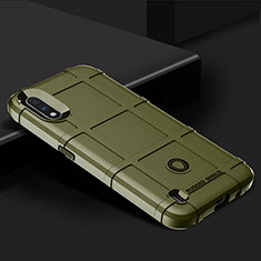 Silikon Hülle Handyhülle Ultra Dünn Flexible Schutzhülle 360 Grad Ganzkörper Tasche J02S für Samsung Galaxy A01 SM-A015 Grün