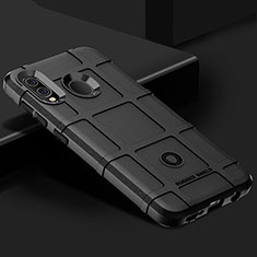 Silikon Hülle Handyhülle Ultra Dünn Flexible Schutzhülle 360 Grad Ganzkörper Tasche J02S für Samsung Galaxy A20 Schwarz