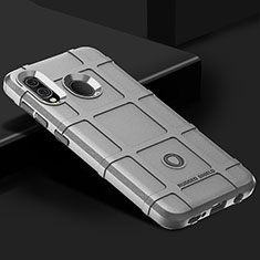 Silikon Hülle Handyhülle Ultra Dünn Flexible Schutzhülle 360 Grad Ganzkörper Tasche J02S für Samsung Galaxy A30 Grau