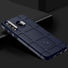 Silikon Hülle Handyhülle Ultra Dünn Flexible Schutzhülle 360 Grad Ganzkörper Tasche J02S für Samsung Galaxy A40s Blau