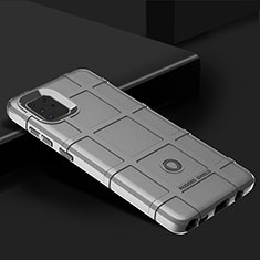Silikon Hülle Handyhülle Ultra Dünn Flexible Schutzhülle 360 Grad Ganzkörper Tasche J02S für Samsung Galaxy A81 Grau