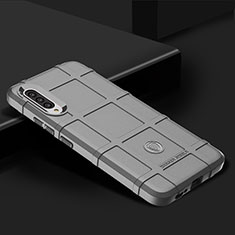 Silikon Hülle Handyhülle Ultra Dünn Flexible Schutzhülle 360 Grad Ganzkörper Tasche J02S für Samsung Galaxy A90 5G Grau
