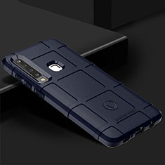 Silikon Hülle Handyhülle Ultra Dünn Flexible Schutzhülle 360 Grad Ganzkörper Tasche J02S für Samsung Galaxy A9s Blau