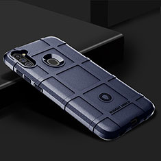 Silikon Hülle Handyhülle Ultra Dünn Flexible Schutzhülle 360 Grad Ganzkörper Tasche J02S für Samsung Galaxy M11 Blau