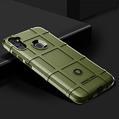 Silikon Hülle Handyhülle Ultra Dünn Flexible Schutzhülle 360 Grad Ganzkörper Tasche J02S für Samsung Galaxy M11 Grün