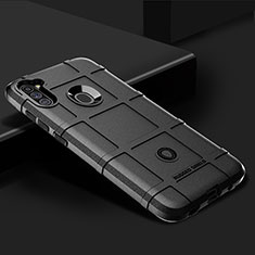 Silikon Hülle Handyhülle Ultra Dünn Flexible Schutzhülle 360 Grad Ganzkörper Tasche J02S für Samsung Galaxy M11 Schwarz