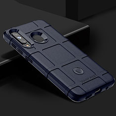 Silikon Hülle Handyhülle Ultra Dünn Flexible Schutzhülle 360 Grad Ganzkörper Tasche J02S für Samsung Galaxy M40 Blau