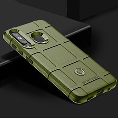 Silikon Hülle Handyhülle Ultra Dünn Flexible Schutzhülle 360 Grad Ganzkörper Tasche J02S für Samsung Galaxy M40 Grün